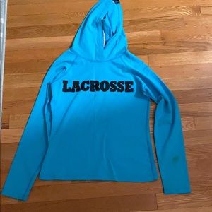 Bathing suit material Lacrosse hoodie